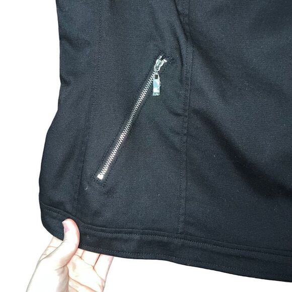 RAFAELLA Black Asymmetrical Zip Up Vest Size 12 - Picture 3 of 9